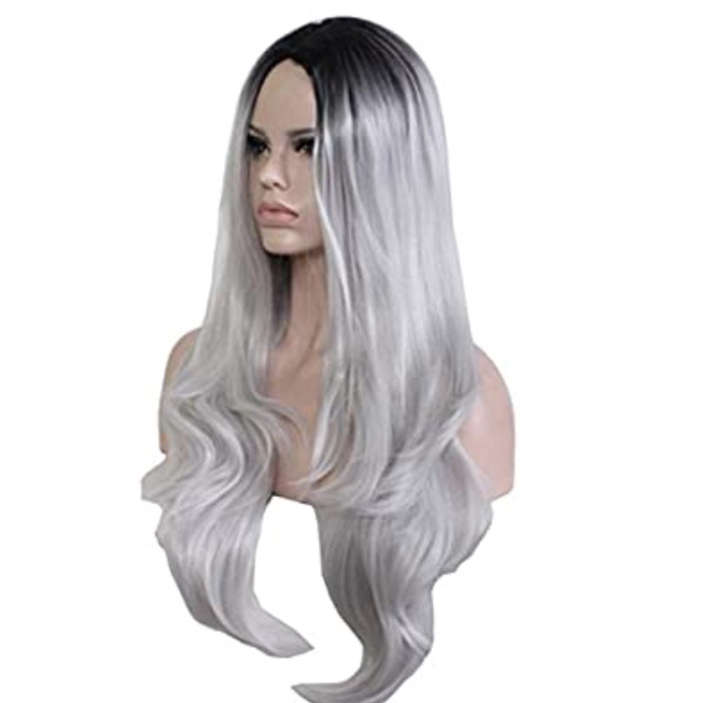 Ombré gray 2 tone synthetic wig/ NWOT